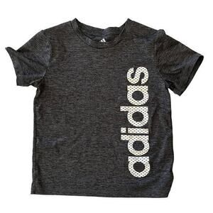 Adidas Tricot Logo Gray Kids Tee T-Shirt